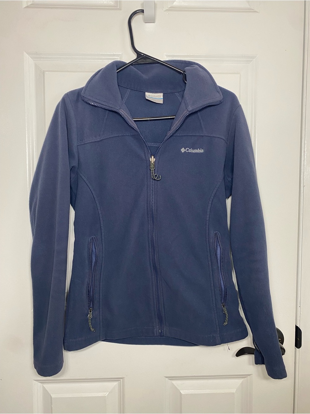 Columbia Navy Blue Full-Zip Fleece Jacket